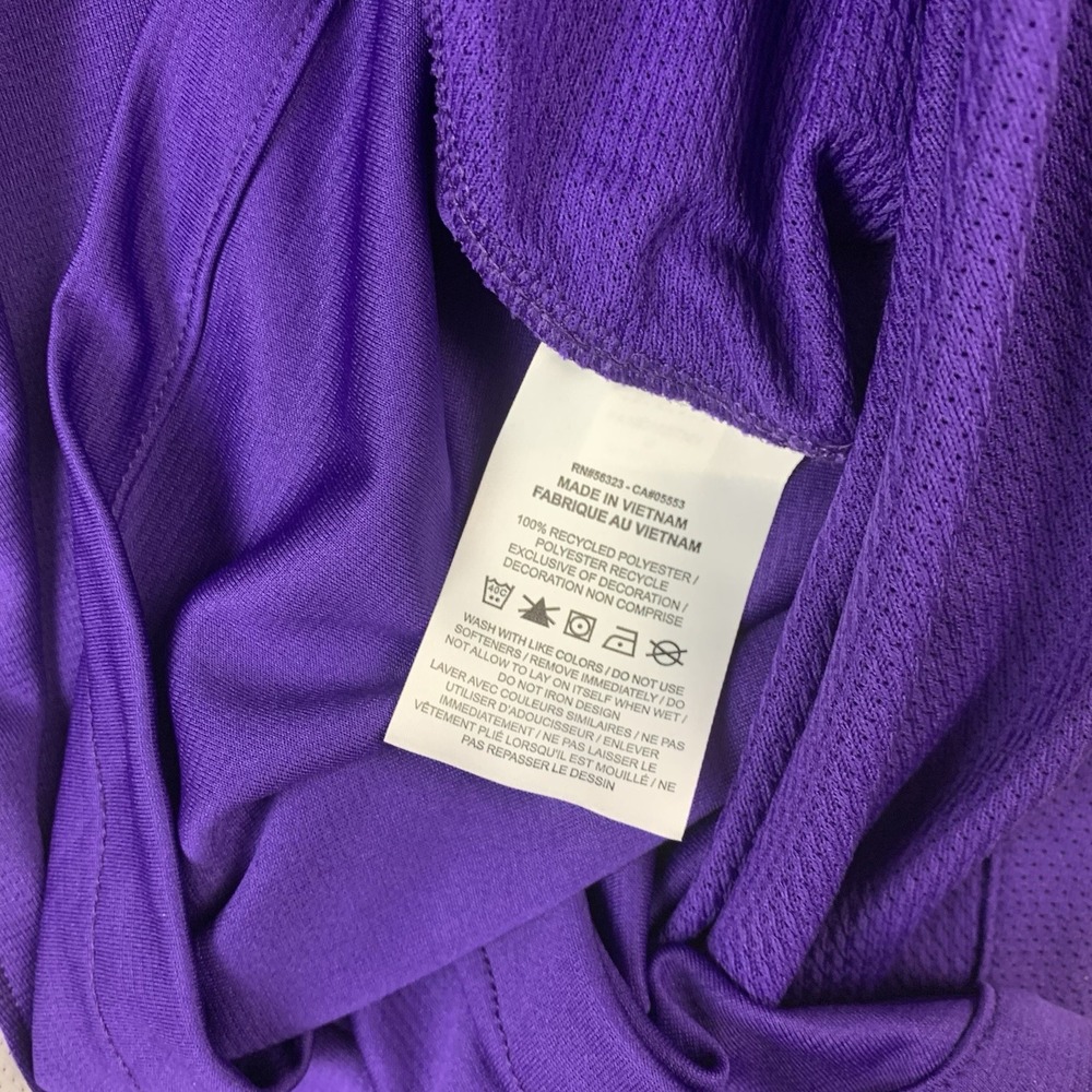 New Nike Short Sleeve Legend Soccer Jersey Men Medium Purple Dri Fit AJ1013 - Picture 6 of 7